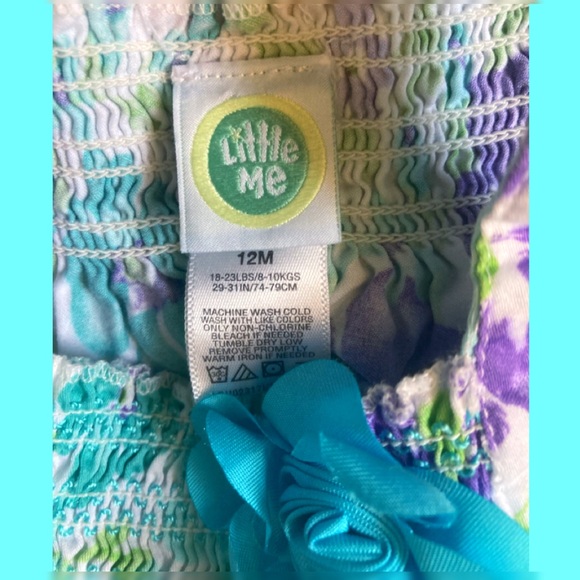 Floral dress with ruffles by Little Me 12m - Picture 4 of 5